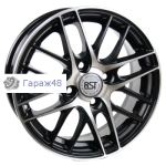 RST R004 R14 / 5.5J PCD 4x98 ET 35 ЦО 58.6 Литые Черный с полированной лицевой повехностью