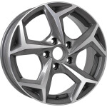 RST R066 R16 / 6.5J PCD 5x114.3 ET 38 ЦО 67.1 Литые Графит с полированной лицевой поверхностью