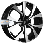 Khomen Wheels KHW1906 Haval Dargo R19 / 7J PCD 5x114.3 ET 40 ЦО 66.6 Литые Black-FP