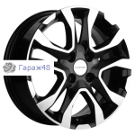 Khomen Wheels KHW1503 Lada Granta R15 / 6J PCD 4x98 ET 36 ЦО 58.5 Литые Black-FP