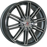 Alcasta M39 R16 / 6.5J PCD 5x114.3 ET 50 ЦО 66.1 Литые Графит матовый с полированной лицевой поверхностью