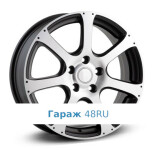 LegeArtis H23 R17 / 6.5J PCD 5x114.3 ET 50 ЦО 64.1 Литые Черный матовый с полированной лицевой поверхностью