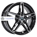Megami MGM17FF R16 / 6.5J PCD 5x114.3 ET 46 ЦО 67.1 Литые Черный с полированной лицевой поверхностью