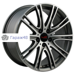 LegeArtis Concept-B532 R18 / 8J PCD 5x112 ET 30 ЦО 66.6 Литые Графит с полированной лицевой поверхностью