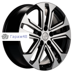 Khomen Wheels KHW1803 Geely Coolray R18 / 7J PCD 5x114.3 ET 53 ЦО 54.1 Литые Black-FP