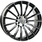 RST R108 R18 / 8J PCD 5x112 ET 43 ЦО 66.6 Литые Черный с полированной лицевой повехностью