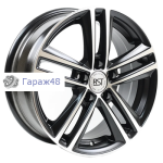 RST R025 (Polo) R15 / 6J PCD 5x100 ET 38 ЦО 57.1 Литые Черный с полированной лицевой повехностью