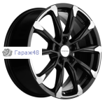 Khomen Wheels KHW1808 Geely Coolray R18 / 7.5J PCD 5x114.3 ET 50 ЦО 54.1 Литые Black-FP