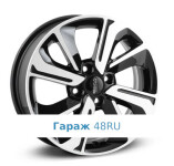 Skad KL-319 R15 / 6J PCD 4x100 ET 46 ЦО 54.1 Литые Черный с полированной лицевой поверхностью