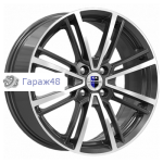 K&amp;K Эрфурт (КС898) R17 / 7J PCD 5x114.3 ET 40 ЦО 67.1 Литые Черный с полированной лицевой поверхностью