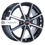 Alcasta M63 R15 / 6J PCD 4x100 ET 37 ЦО 60.1 Литые Черный с полированной лицевой поверхностью