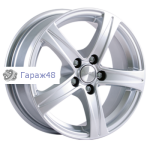 Skad Sakura R15 / 6.5J PCD 5x112 ET 43 ЦО 57.1 Литые Серебристый