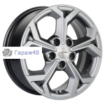 Khomen Wheels KHW1606 Mitsubishi R16 / 6.5J PCD 5x114.3 ET 46 ЦО 67.1 Литые G-Silver