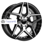 Megami MGM31 R14 / 6J PCD 5x100 ET 35 ЦО 57.1 Литые Черный с полированной лицевой поверхностью