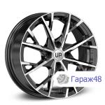 LS Up126 R16 / 6.5J PCD 4x108 ET 26 ЦО 65.1 Литые Черный с полированной лицевой поверхностью