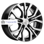 Khomen Wheels KHW1608 Geely Coolray R16 / 6.5J PCD 5x114.3 ET 45 ЦО 54.1 Литые Black-FP