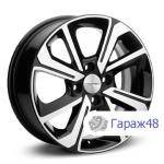 LS 1501 R15 / 6J PCD 4x100 ET 37 ЦО 60.1 Литые Черный с полированной лицевой поверхностью