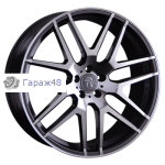 Replay MR113 R22 / 10J PCD 5x112 ET 55 ЦО 66.6 Литые Черный с полированной лицевой поверхностью