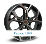 RST R016 R16 / 6J PCD 5x114.3 ET 43 ЦО 67.1 Литые Графит с полированной лицевой поверхностью