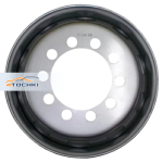 SRW 10/225/176/133 R17.5 / 6J PCD 10x225 ET 133 ЦО 176 Штампованные Серебристый
