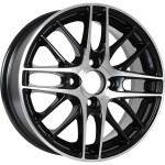 RST R004 R14 / 5.5J PCD 4x100 ET 43 ЦО 60.1 Литые Черный с полированной лицевой поверхностью