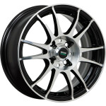 Megami MGM-3 R15 / 6J PCD 5x114.3 ET 43 ЦО 66.1 Литые Черный с полированной лицевой поверхностью
