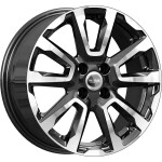 K&amp;K ZV XRAY КС1026 R16 / 6.5J PCD 4x100 ET 41 ЦО 60.1 Литые Черный с полированной лицевой поверхностью