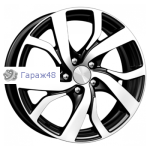 K&amp;K Палермооригинал КС668 R15 / 6J PCD 5x112 ET 47 ЦО 57.1 Литые Черный с полированной лицевой поверхностью