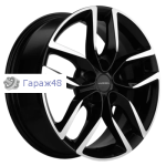 Khomen Wheels KHW1708 Haval F7/F7x R17 / 6.5J PCD 5x114.3 ET 40 ЦО 64.1 Литые Black-FP