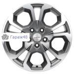 Khomen Wheels KHW1711 Arkana/Kaptur R17 / 6.5J PCD 5x114.3 ET 50 ЦО 66.1 Литые Gray-FP
