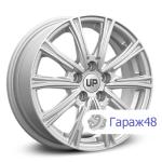 LS Up123 R15 / 6J PCD 5x112 ET 43 ЦО 57.1 Литые Серебристый