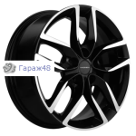 Khomen Wheels KHW1708 Chery Tiggo 7pro R17 / 6.5J PCD 5x108 ET 33 ЦО 60.1 Литые Black-FP