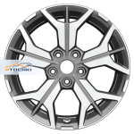 Khomen Wheels KHW1715 Jetta R17 / 7J PCD 5x112 ET 54 ЦО 57.1 Литые Gray-FP