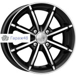 K&amp;K Sportline (КС603) R14 / 6J PCD 4x100 ET 40 ЦО 67.1 Литые Черный с полированной лицевой поверхностью