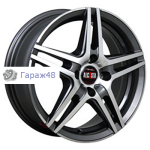 Alcasta M54 R16 / 6.5J PCD 5x114.3 ET 45 ЦО 60.1 Литые Графит с полированной лицевой поверхностью