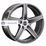 LS 922 R18 / 8J PCD 5x114.3 ET 40 ЦО 73.1 Литые Графит с полированной лицевой поверхностью