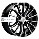 Khomen Wheels KHW1611 DFM 580 R16 / 6.5J PCD 5x110 ET 45 ЦО 67.1 Литые Black-FP