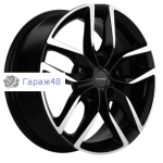 Khomen Wheels KHW1708 Jolion R17 / 6.5J PCD 5x114.3 ET 37 ЦО 66.5 Литые Black-FP